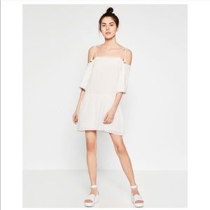 Zara white embroidered mini